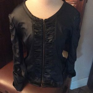 Liquid leather jacket
